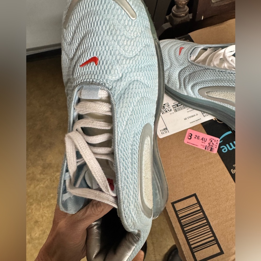Nike men’s or unisex sz 8 airmax great clean cond pale blue